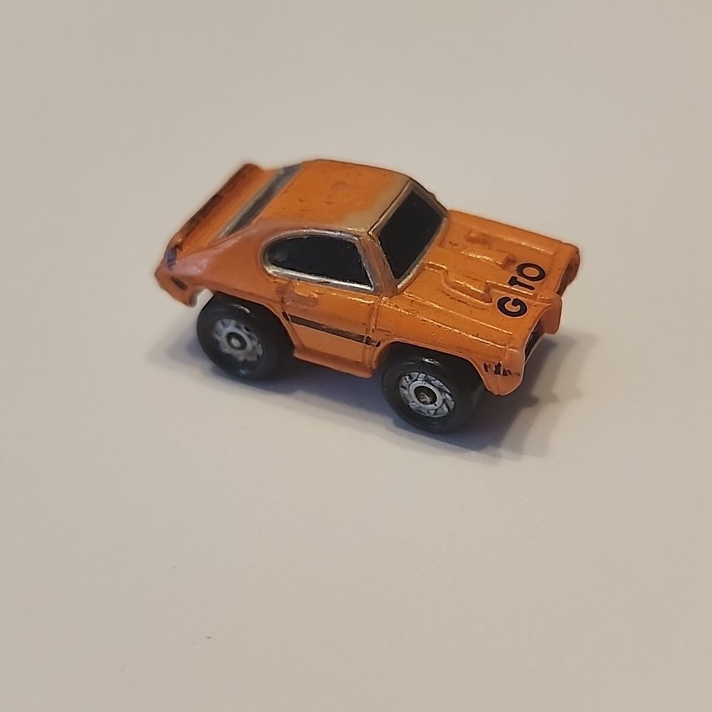 Micro Machines GTO Play Toy Cars Little Small Muscle Car Pontiac Orange Vroom